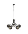 Nova 5 Sort/Stripe pendellampe - Ø14 cm, E14, 230V, uten lyskilde