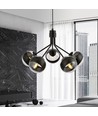 Nova 5 Sort/Stripe pendellampe - Ø14 cm, E14, 230V, uten lyskilde