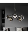 Nova 5 Sort/Stripe pendellampe - Ø14 cm, E14, 230V, uten lyskilde