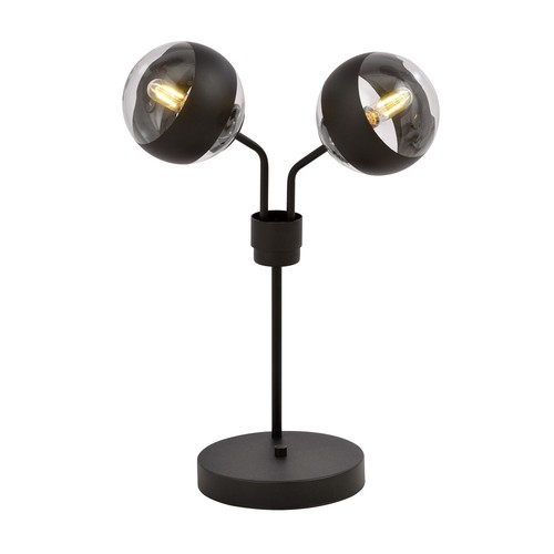 Nova LN2 Sort/Stripe bordlampe - Ø14 cm, E14, 230V, uten lyskilde