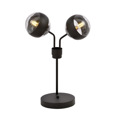 Nova LN2 Sort/Stripe bordlampe - Ø14 cm, E14, 230V, uten lyskilde