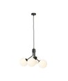 Nova 4 Sort/Opal pendellampe - Ø15 cm, E14, 230V, uten lyskilde