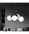 Nova 4 Sort/Opal pendellampe - Ø15 cm, E14, 230V, uten lyskilde