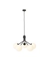 Nova 5 Sort/Opal pendellampe - Ø15 cm, E14, 230V, uten lyskilde