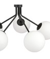 Nova 5 Sort/Opal pendellampe - Ø15 cm, E14, 230V, uten lyskilde