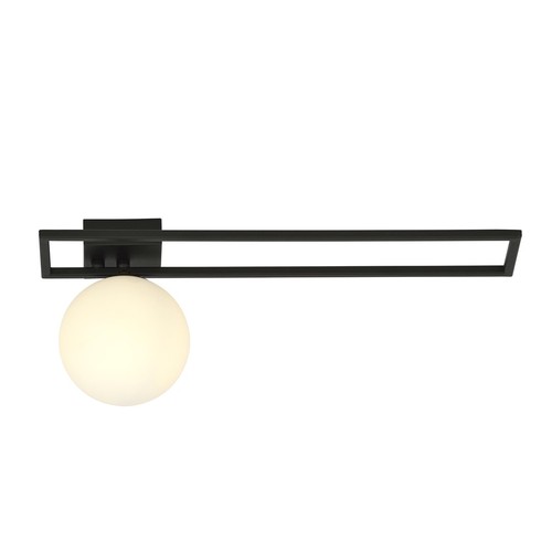 Imago 1C Sort/Opal taklampe - Ø15 cm, E14, 230V, uten lyskilde