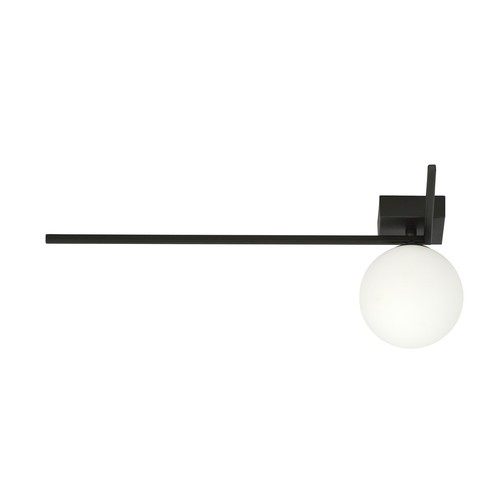 Imago 1F Sort/Opal taklampe - Ø15 cm, E14, 230V, uten lyskilde
