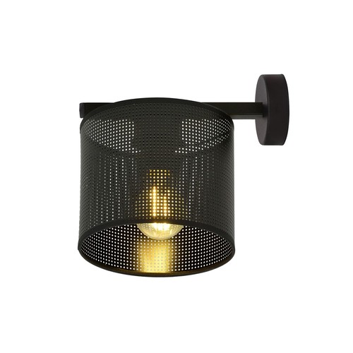 Jordan K1 Sort vegglampe - Ø15 cm, E27, 230V, uten lyskilde