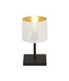 Jordan LN1 Hvit/Gull bordlampe - Ø15 cm, E27, 230V, uten lyspære