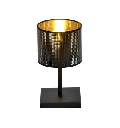 Jordan LN1 Sort/Gull bordlampe - Ø15 cm, E27, 230V, uten lyskilde
