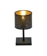 Jordan LN1 Sort/Gull bordlampe - Ø15 cm, E27, 230V, uten lyskilde