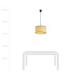 Aston 1 Rattan pendellampe - Ø35 cm, E27, 230V, uten lyskilde
