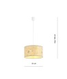 Aston 1 Cork pendellampe - Ø35 cm, E27, 230V, uten lyskilde