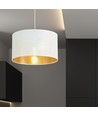 Aston 1 Hvit/Gull pendellampe - Ø35 cm, E27, 230V, uten lyskilde