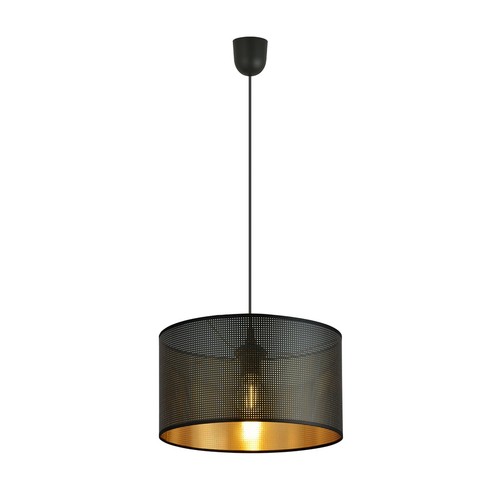 Aston 1 Sort/Gull pendellampe - Ø35 cm, E27, 230V, uten lyspære