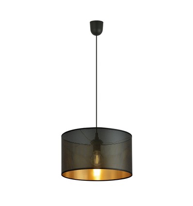Aston 1 Sort/Gull pendellampe - Ø35 cm, E27, 230V, uten lyspære