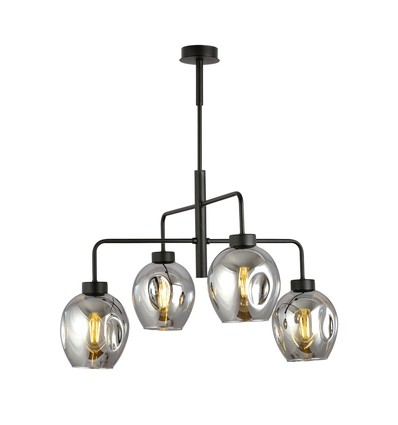 Lukka 4 Sort/Grafitt pendellampe - Ø14 cm, E27, 230V, uten lyskilde