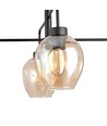 Lukka 4 Sort/Rav pendellampe - Ø14 cm, E27, 230V, uten lyskilde