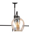 Lukka 4 Sort/Rav pendellampe - Ø14 cm, E27, 230V, uten lyskilde