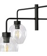 Lukka 4 Sort/Transparent pendellampe - Ø14 cm, E27, 230V, uten lyspære