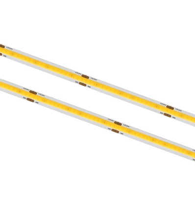 10m 8W/m COB-LED-strip - 24V DC, IP20, 336 LED pr. meter, 8 mm bred