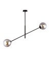 Linear 2 Sort/Grafitt pendellampe - Ø14 cm, E14, 230V, uten lyskilde