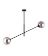 Linear 2 Sort/Grafitt pendellampe - Ø14 cm, E14, 230V, uten lyskilde