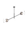 Linear 2 Sort/Grafitt pendellampe - Ø14 cm, E14, 230V, uten lyskilde