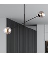 Linear 2 Sort/Grafitt pendellampe - Ø14 cm, E14, 230V, uten lyskilde