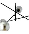 Linear 6 Sort/Grafitt pendellampe - Ø14 cm, E14, 230V, uten lyskilde