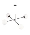 Linear 4 Sort/Opal pendellampe - Ø15 cm, E14, 230V, uten lyskilde