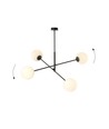 Linear 4 Sort/Opal pendellampe - Ø15 cm, E14, 230V, uten lyskilde