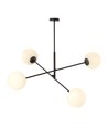 Linear 4 Sort/Opal pendellampe - Ø15 cm, E14, 230V, uten lyskilde