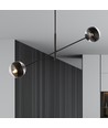 Linear 2 Sort/Stripe pendellampe - Ø14 cm, E14, 230V, uten lyskilde