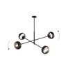 Linear 4 Sort/Stripe pendellampe - Ø14 cm, E14, 230V, uten lyskilde