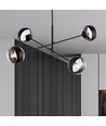 Linear 4 Sort/Stripe pendellampe - Ø14 cm, E14, 230V, uten lyskilde