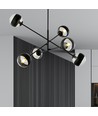 Linear 6 Sort/Stripe pendellampe - Ø14 cm, E14, 230V, uten lyskilde