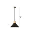 Rowen 1 Sort pendellampe - E27, 230V, uten lyskilde