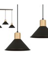 Rowen 3 Sort pendellampe - E27, 230V, uten lyskilde