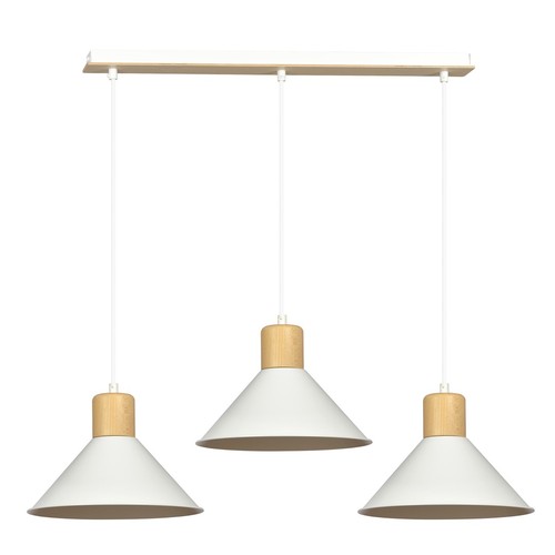 Rowen 3 Hvit pendellampe - E27, 230V, uten lyskilde