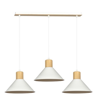Rowen 3 Hvit pendellampe - E27, 230V, uten lyskilde