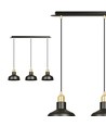 Ibor 3 Svart pendellampe - E27, 230V, uten lyskilde