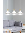 Ibor 3 Hvit pendellampe - E27, 230V, uten lyskilde