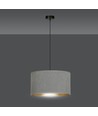 Hilde 1 Sort/Grå pendellampe - Ø35 cm, E27, 230V, uten lyskilde
