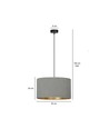 Hilde 1 Sort/Grå pendellampe - Ø35 cm, E27, 230V, uten lyskilde