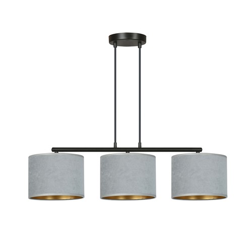 Hilde 3 Sort/Grå pendellampe - Ø20 cm, E27, 230V, uten lyskilde