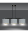 Hilde 3 Sort/Grå pendellampe - Ø20 cm, E27, 230V, uten lyskilde
