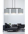 Hilde 3 Sort/Grå pendellampe - Ø20 cm, E27, 230V, uten lyskilde
