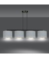 Hilde 4 Sort/Grå pendellampe - Ø20 cm, E27, 230V, uten lyskilde