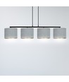 Hilde 4 Sort/Grå pendellampe - Ø20 cm, E27, 230V, uten lyskilde